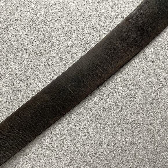 Lauren Ralph Lauren Brown Leather Belt Silver Buckle Distressed Large 1 3/8th" - Picture 5 of 12